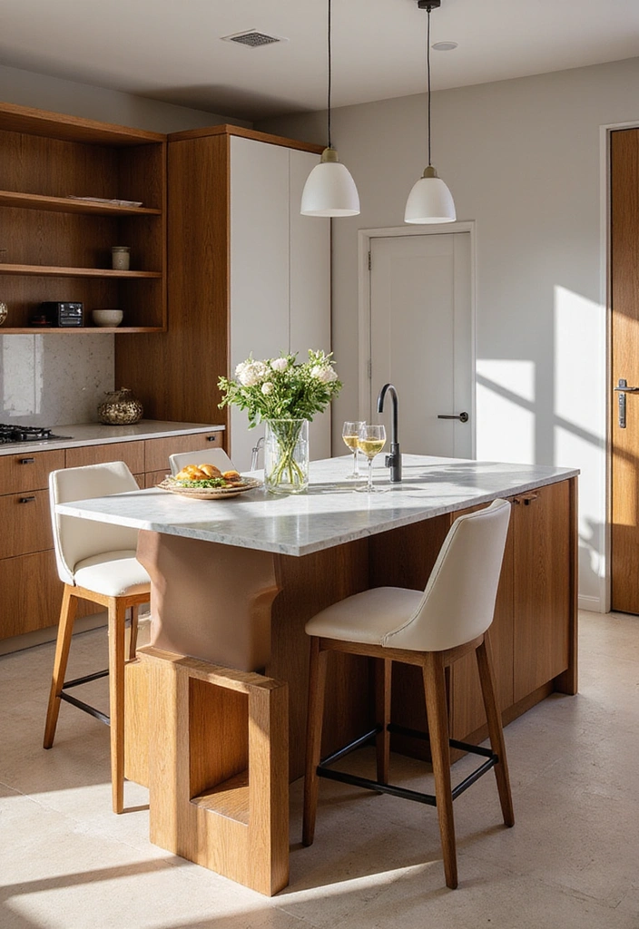 22 Modern Luxury Small Kitchen Ideas - 5. Functional Islands