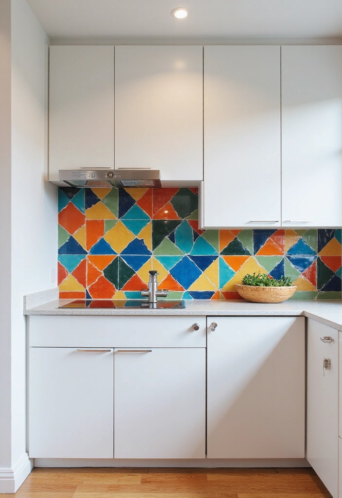 22 Modern Luxury Small Kitchen Ideas - 10. Artistic Backsplashes