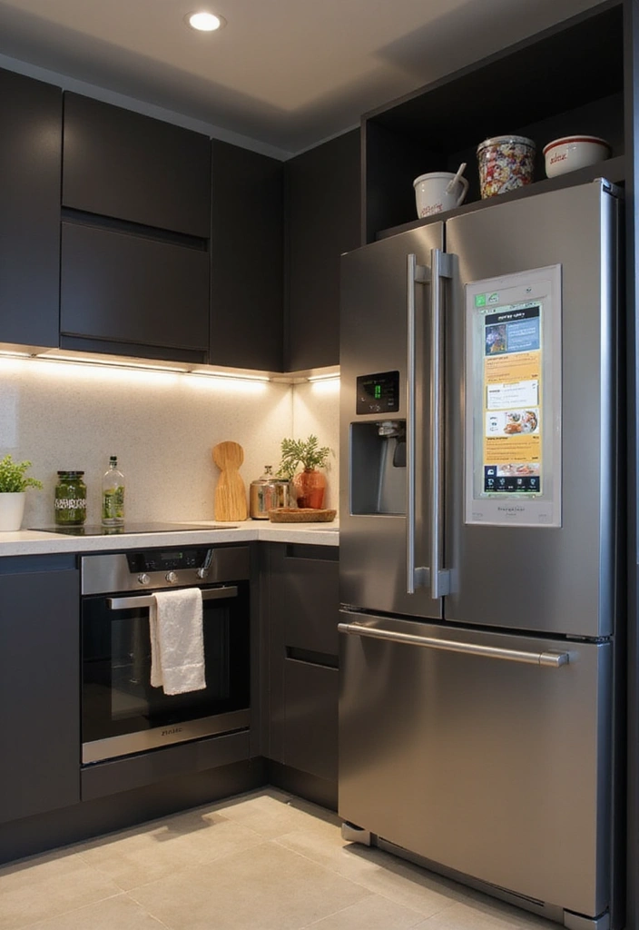 22 Modern Luxury Small Kitchen Ideas - 11. Integrated Technology