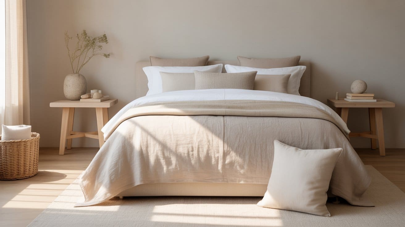 Indie room aesthetics featuring eclectic elements, mixed textures, and warm natural light creating a casual, personalized bedroom look.
